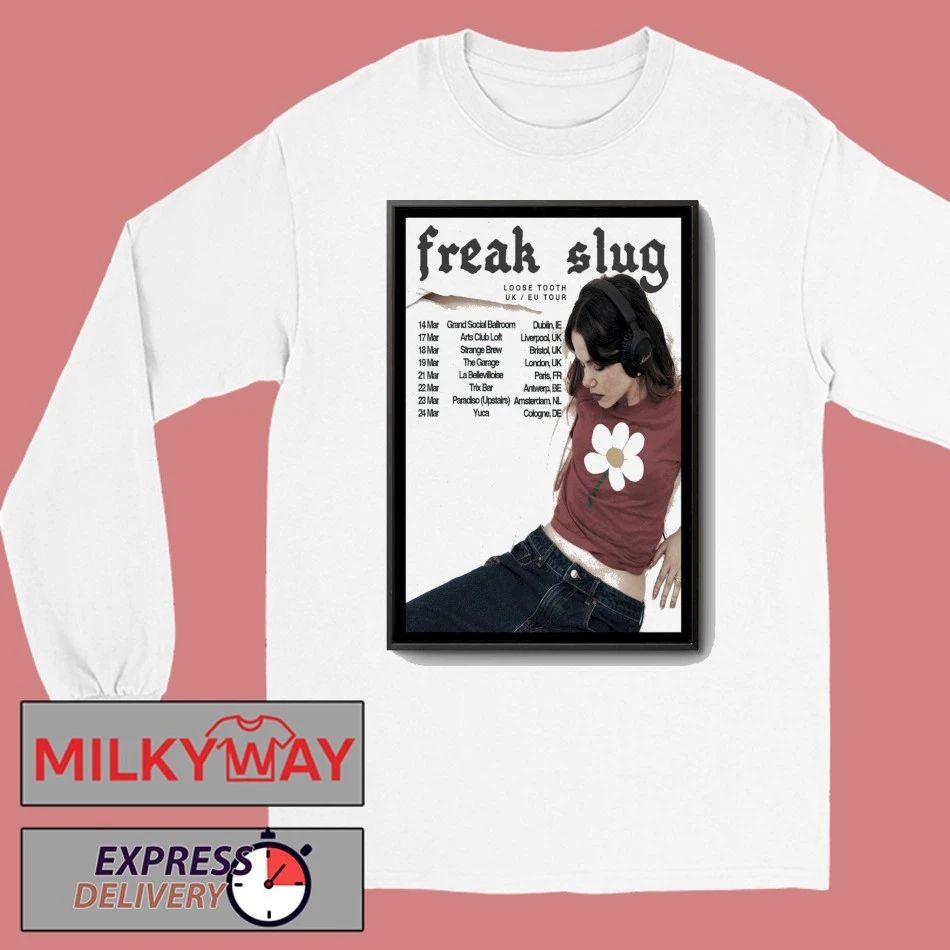 Freak Slug UK and Europe Tour 2026 Poster shirt