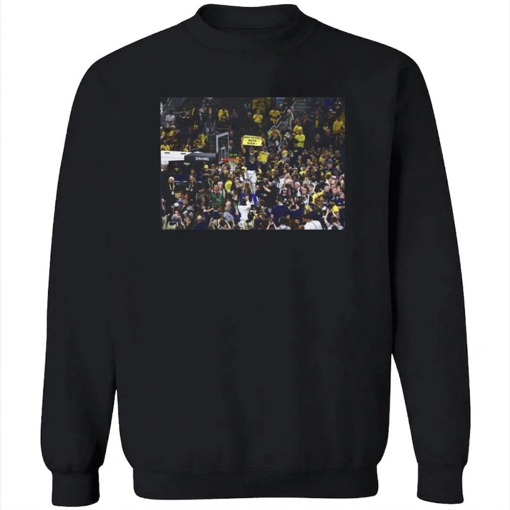 Michigan Basketball Shock The World Boys Go Blue Shirt