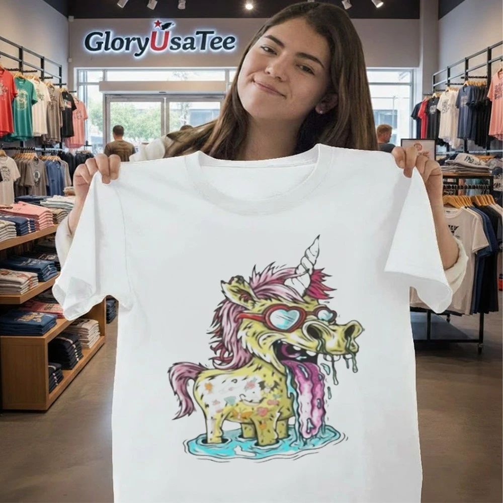 Hills Draws Unicorn White Shirt