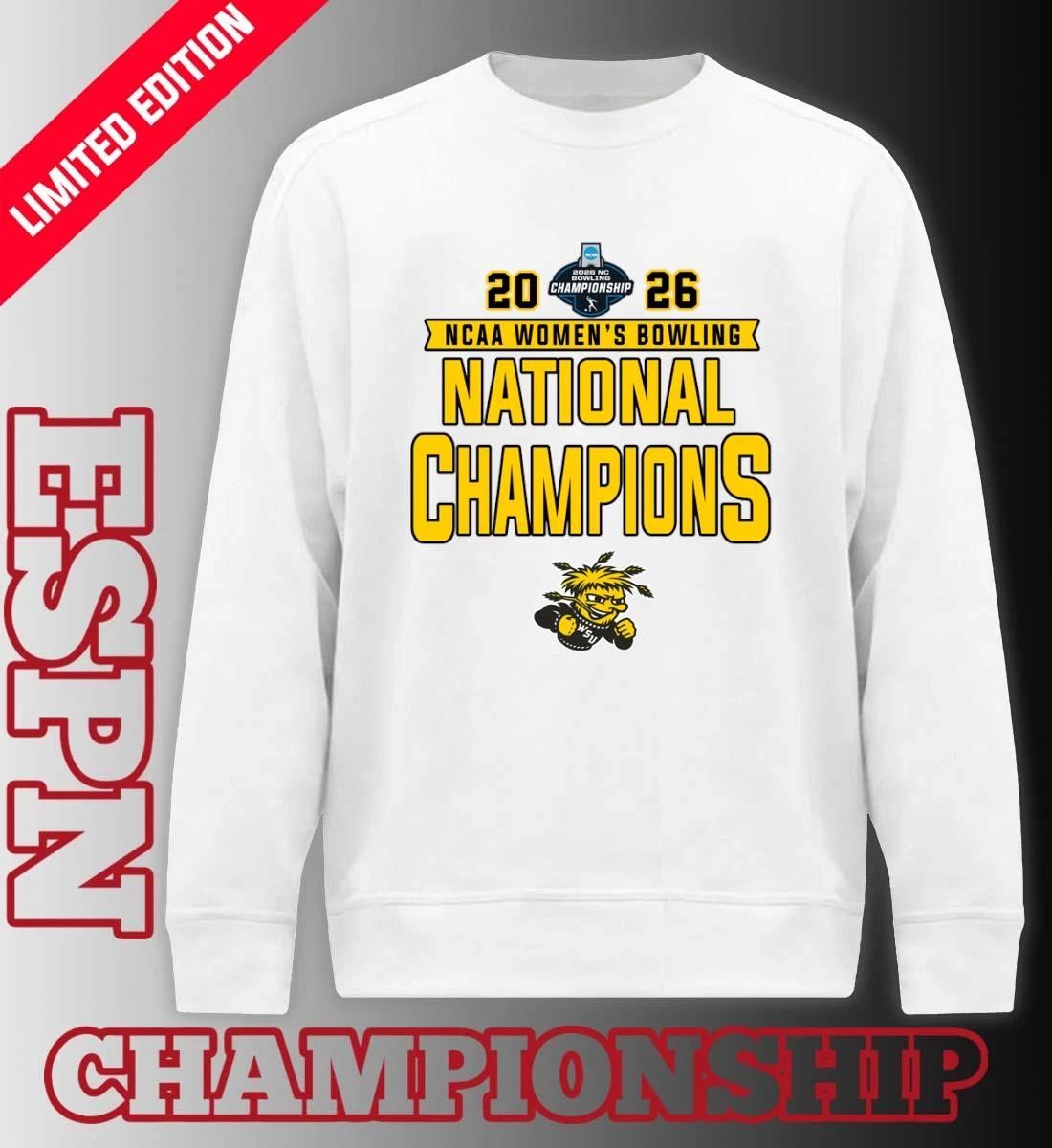 Wichita State Shockers 2026 NCAA Women’s Bowling National Champions Shirt