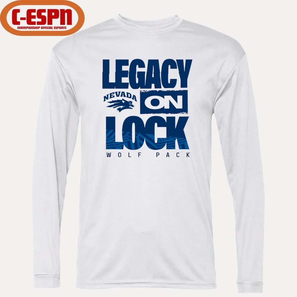 Nevada Wolf Pack Basketball Legacy On Lock Bench T-Shirt