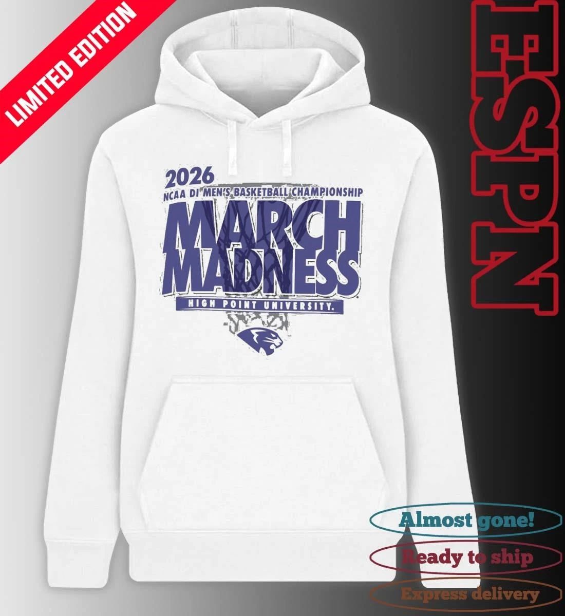 High Point University Men’s Basketball Single Team NCAA March Madness Shirt