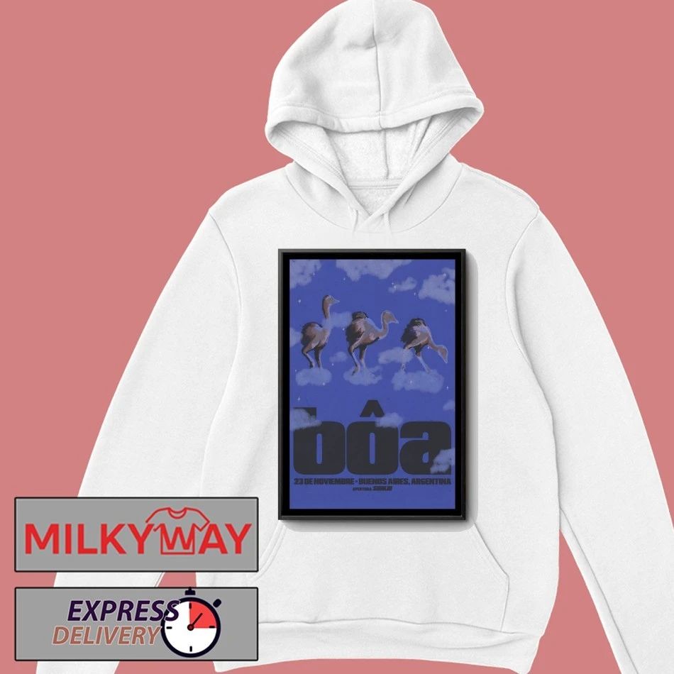 Bôa The Band Buenos Aires Argentina Nov 23 2025 Poster shirt