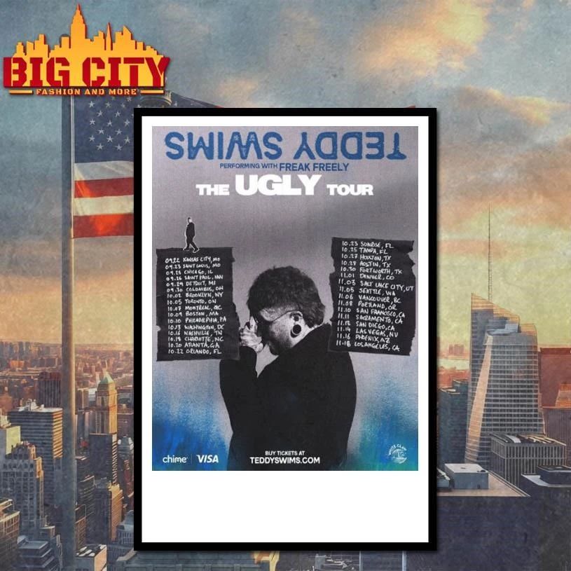 Teddy Swims The Ugly Tour 2026 Schedule Tour Dates Poster Shirt