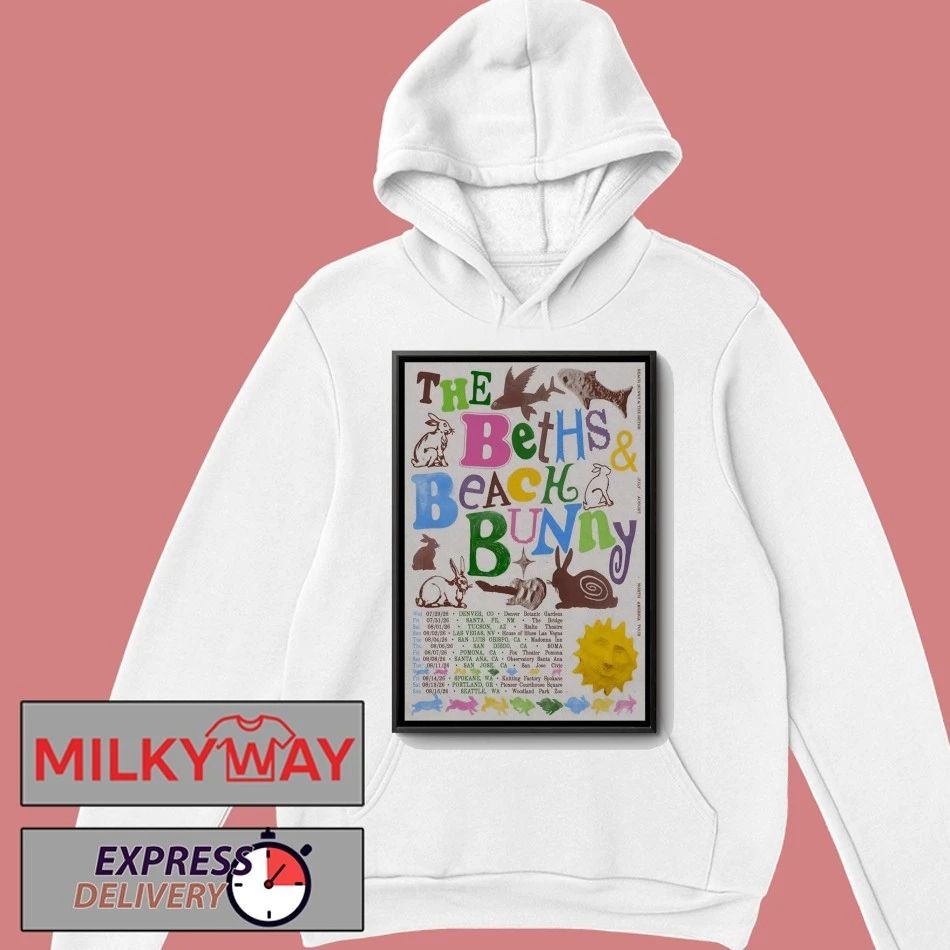 The Beths And Beach Bunny NA 2026 Tour Poster shirt