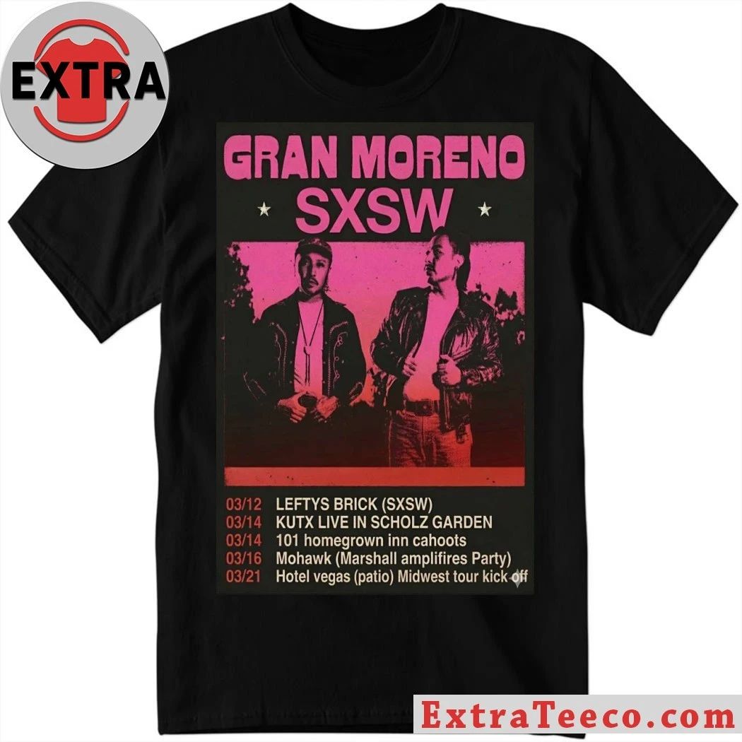 GRAN MORENO March 2026 Tour Poster Shirt