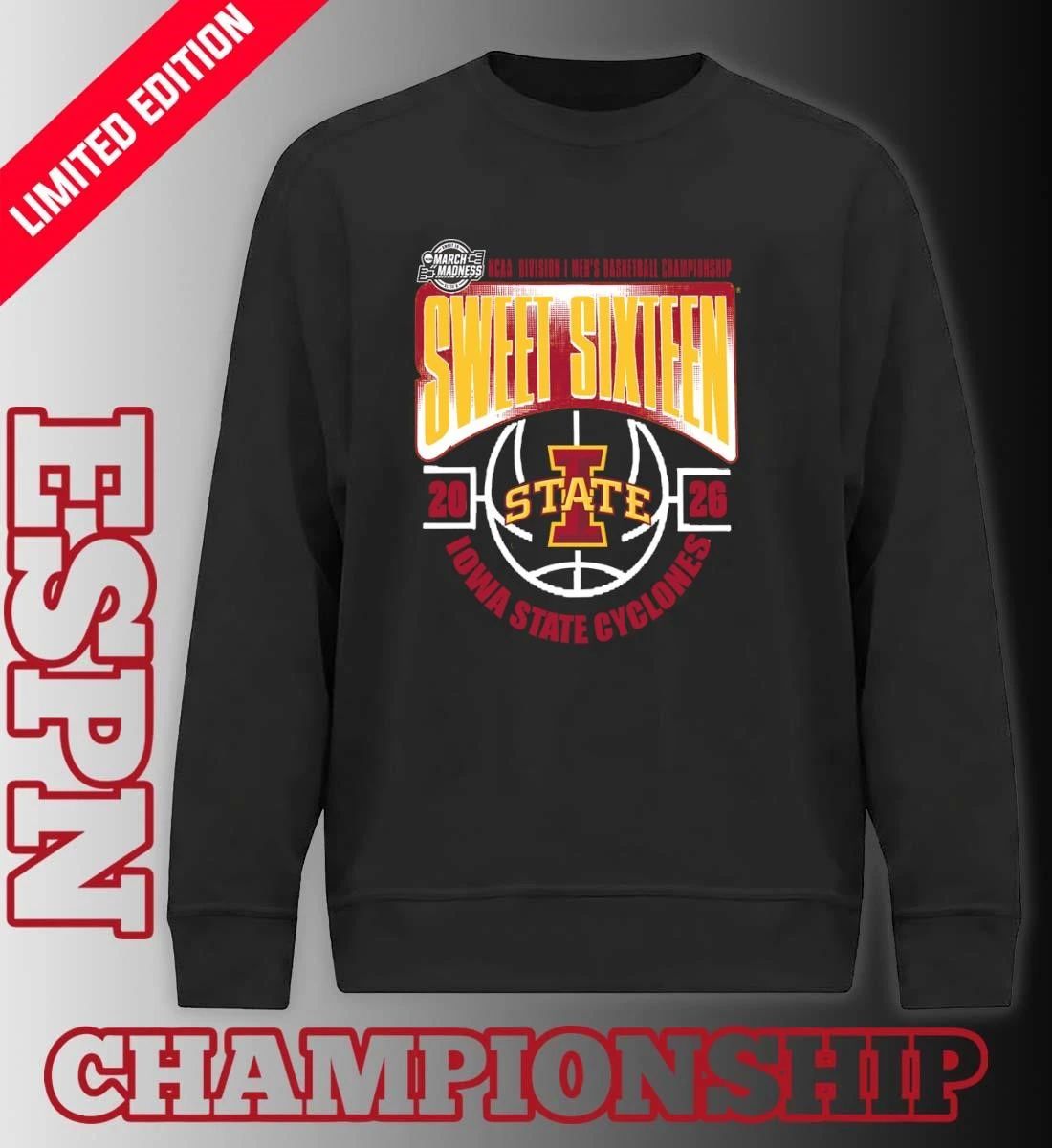 Iowa State Cyclones Sweet 16 NCAA DI Men’s Basketball Tournament March Madness 2026 T-Shirt