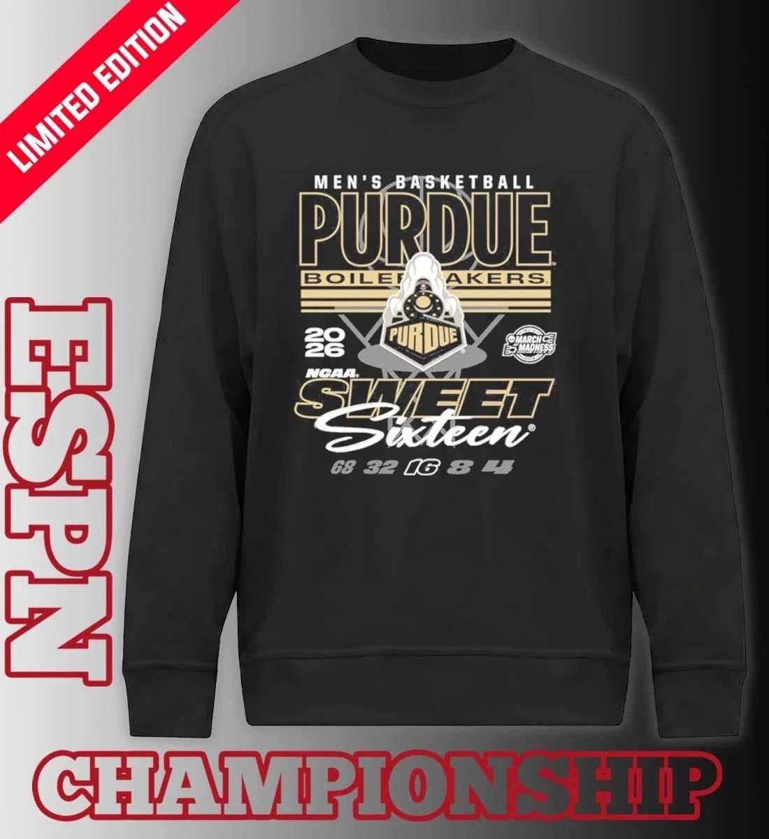 Purdue Boilermakers 2026 NCAA March Madness Sweet 16 Bound Net Shirt