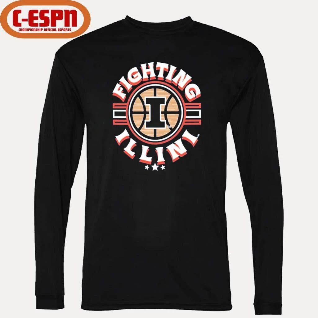 Illinois Fighting Illini Basketball Court Ball Shirt