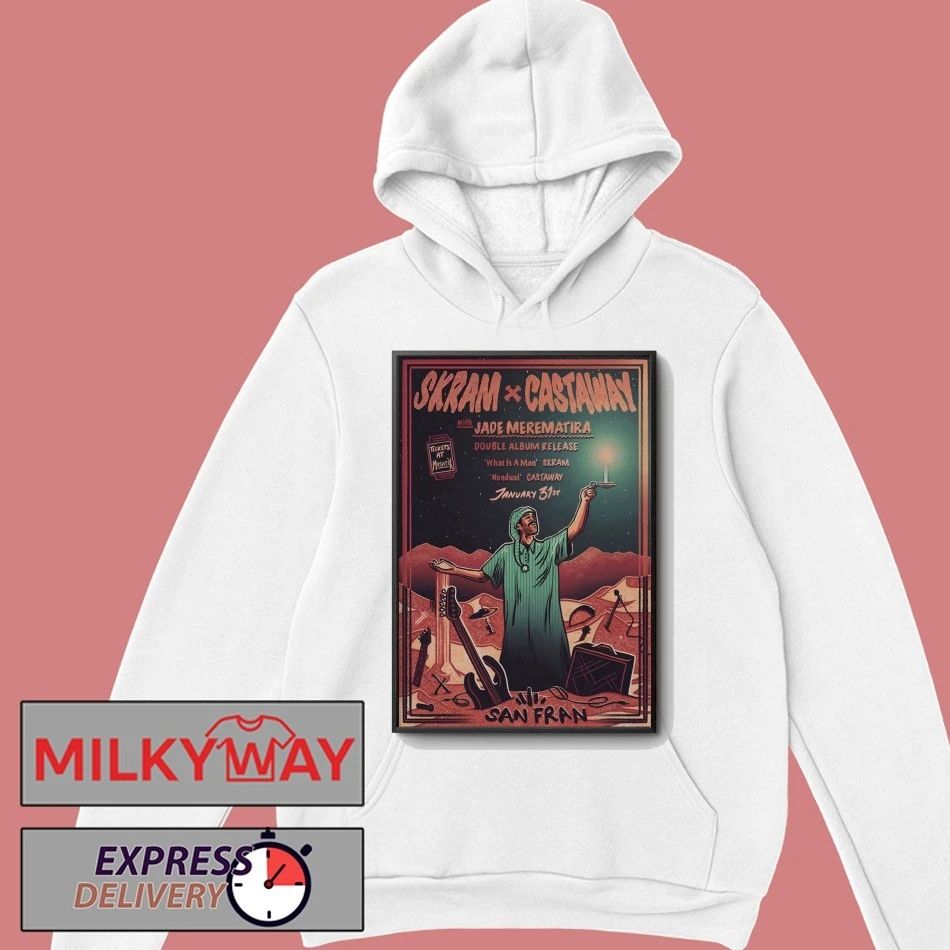 SKRAM And Castaway January 31 2026 In Wellington NZ Poster shirt