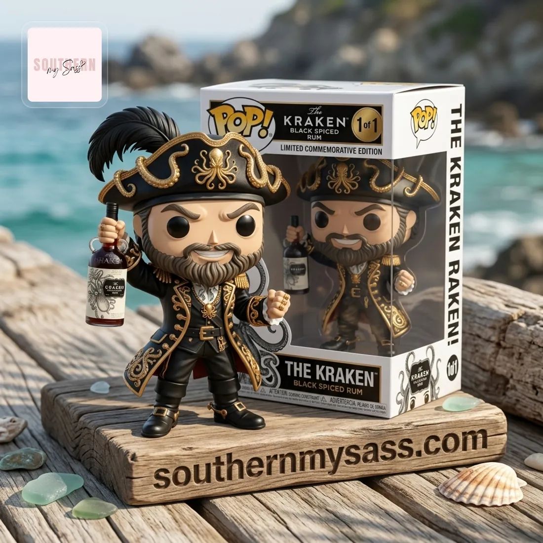The Kraken Black Spiced Rum Limited Commemorative Edition Funko Pop Figure Doll