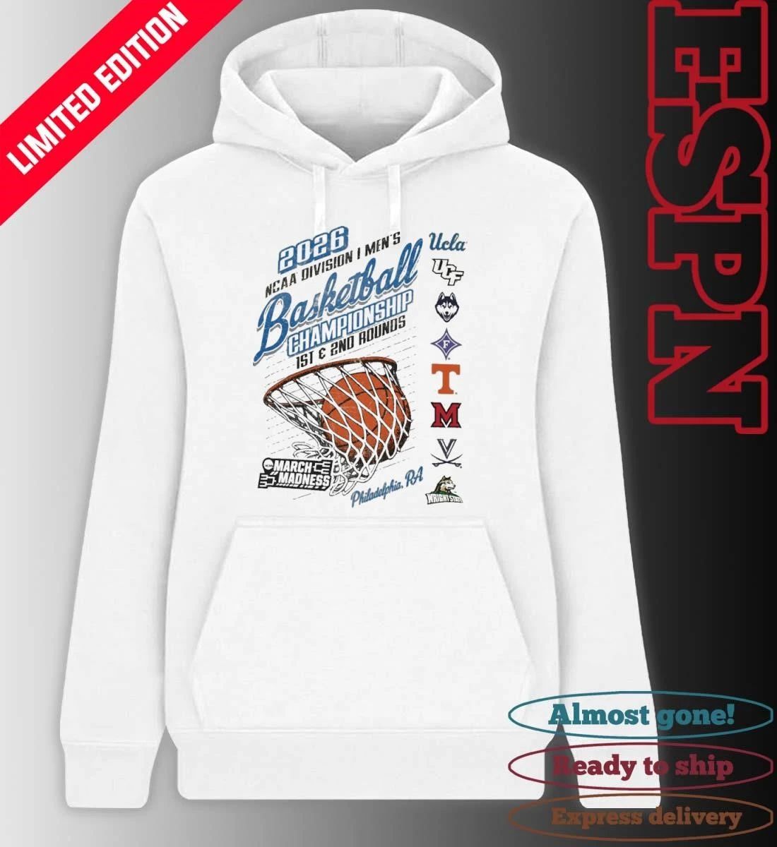 2026 NCAA DI Men’s Basketball Championship Regional 8 Teams Philadelphia, Pennsylvania T-Shirt