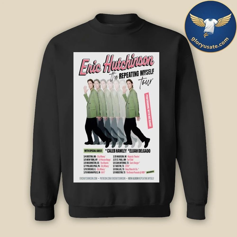 Eric Hutchinson The Repeating Myself Tour 2026 Poster Shirt