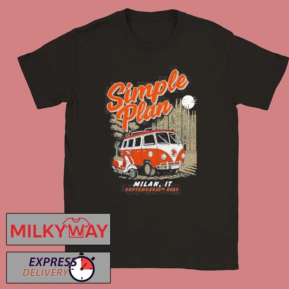 Simple Plan Show Milan Italy Sep 29 2025 Event Shirt