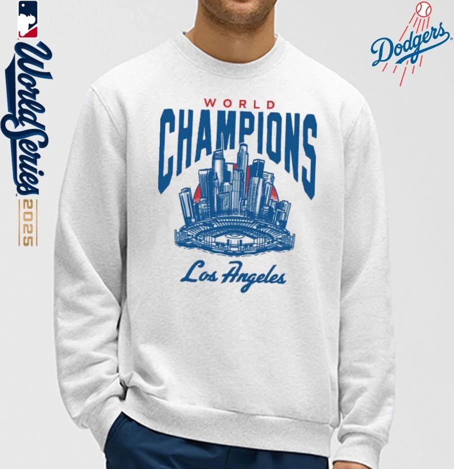Los Angeles Dodgers World Champions Skyline T-Shirt