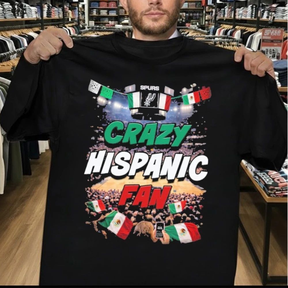Crazy Hispanic Fan Graphic Shirt