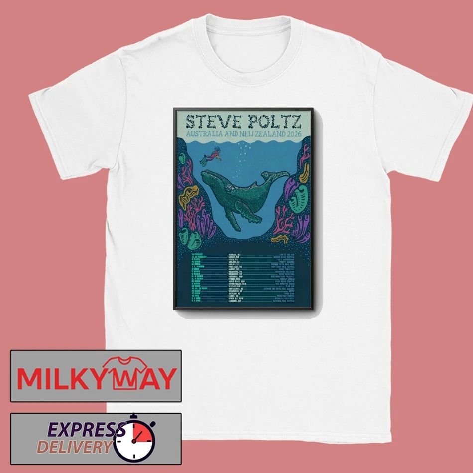 Steve Poltz Australia And New Zealand 2026 Tour Poster shirt