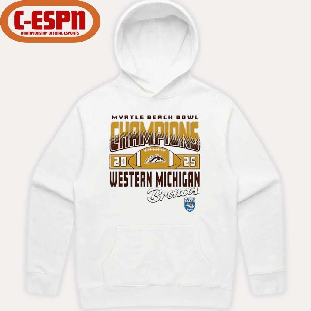 Western Michigan Broncos 2025 Myrtle Beach Bowl Champions Shirt