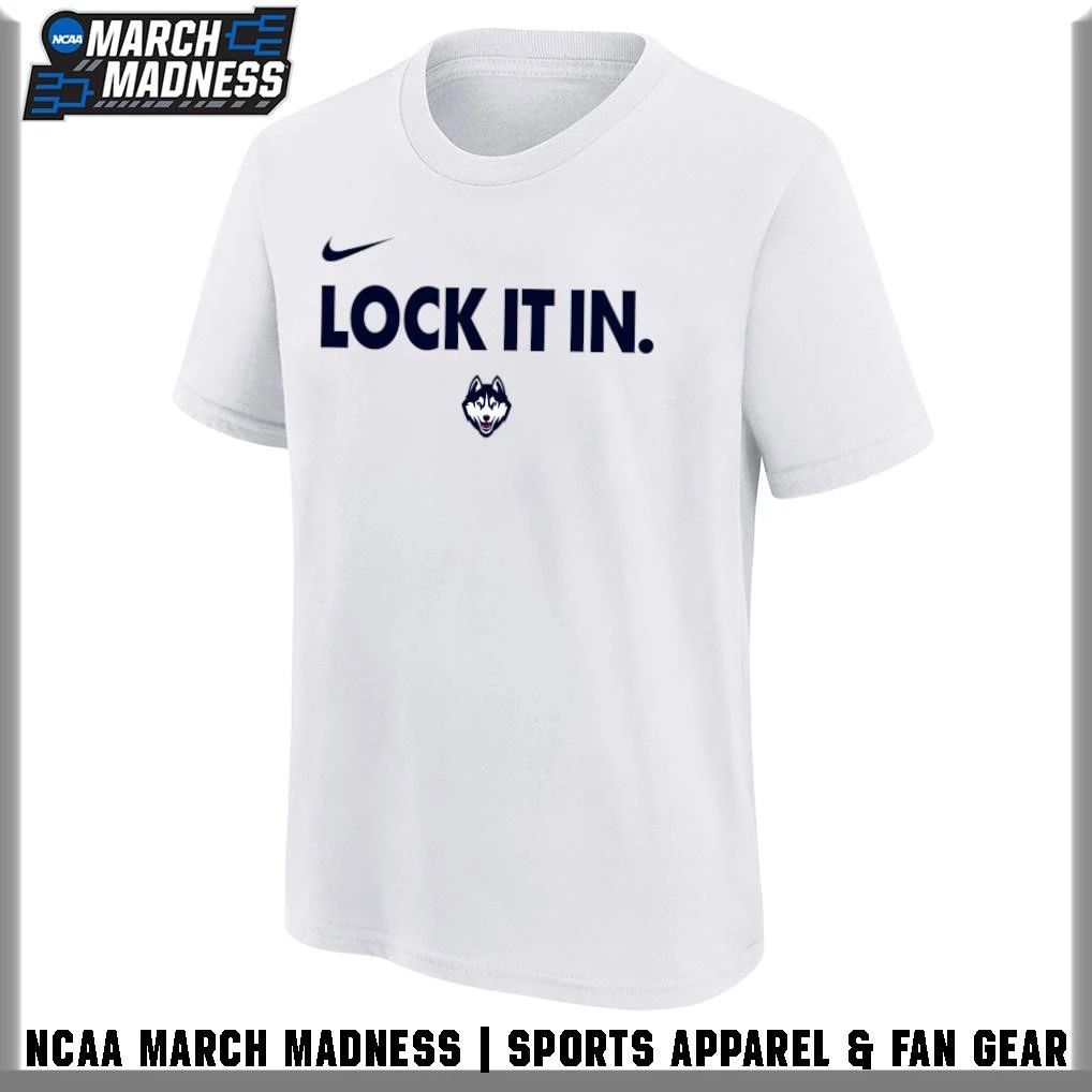 UConn Huskies Men’s Basketball Lock It In 2026 T-Shirt