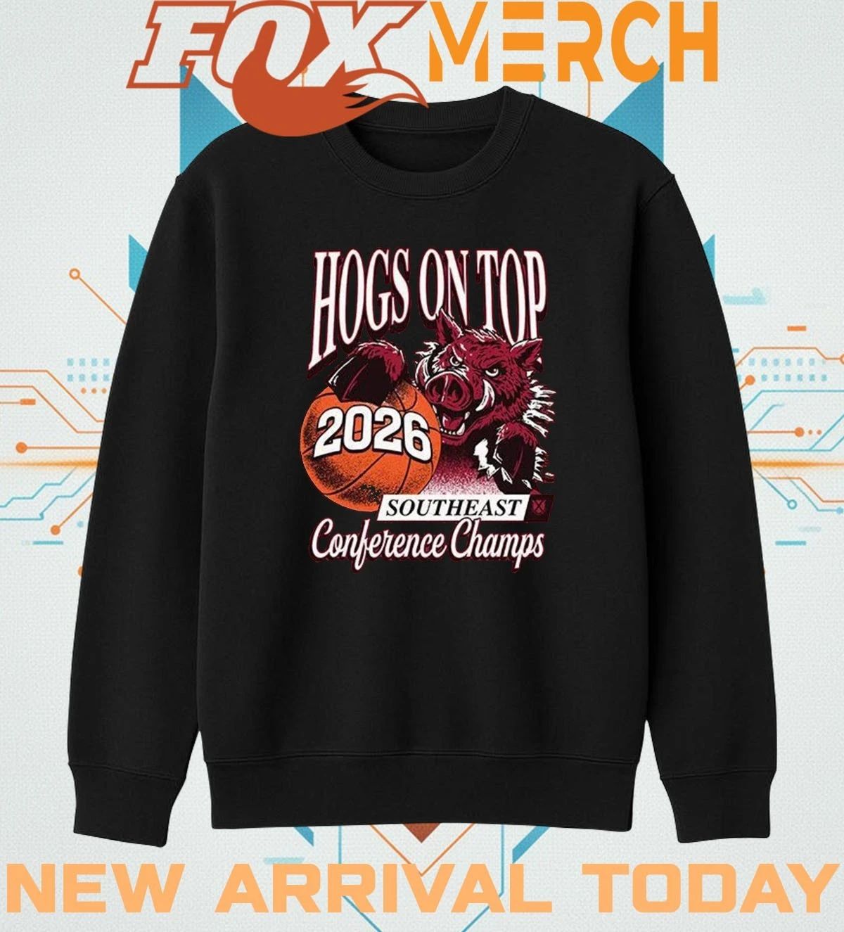 Arizona Razorbacks 2026 Hogs On Top Southeast Conference Champs t-shirt