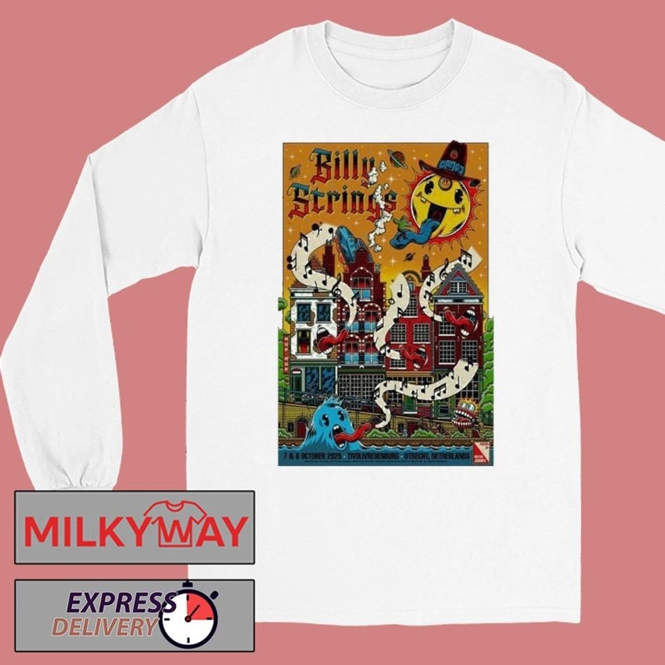 Billy Strings Oct 7-8 2025 In Utrecht NL Poster shirt