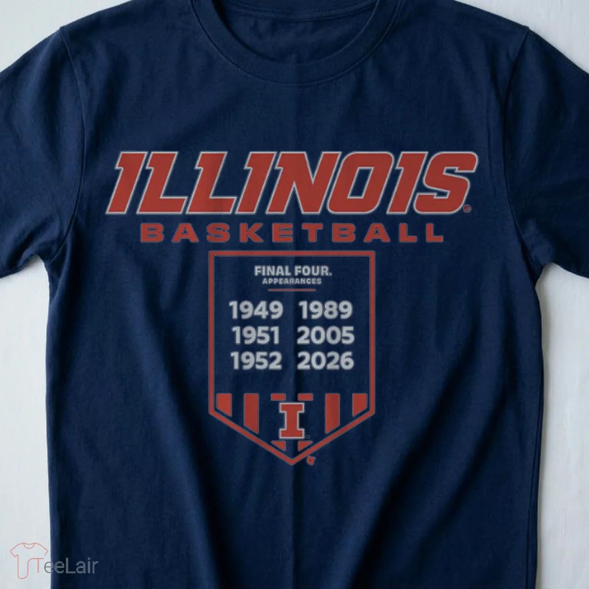 Illinois Basketball Final Fours Banner Shirt