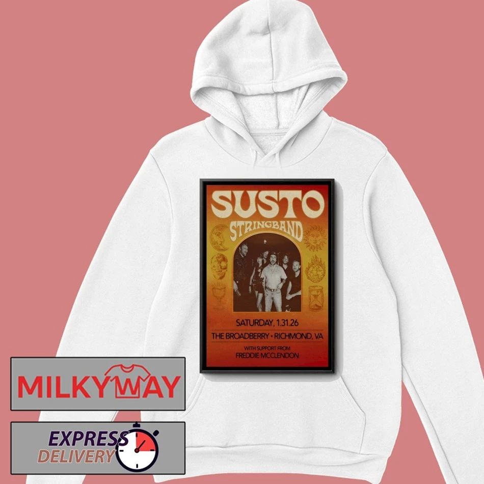 Susto Stringband 1.31.2026 Richmond VA Poster shirt