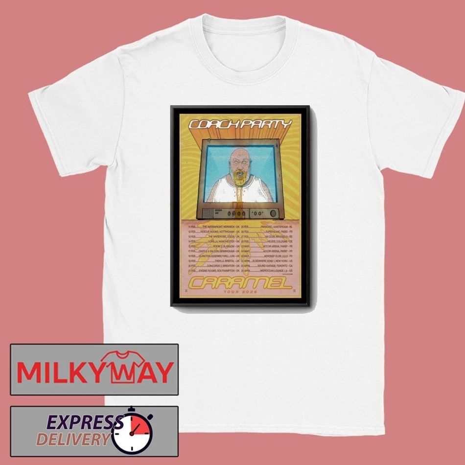 Coach Party Caramel Tour 2026 Poster shirt