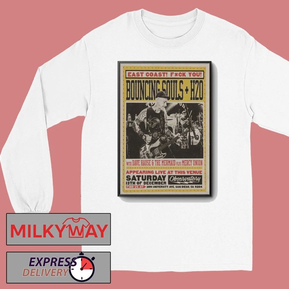 The Bouncing Souls 12 13 2205 The Observatory North Park San Diego CA Poster shirt