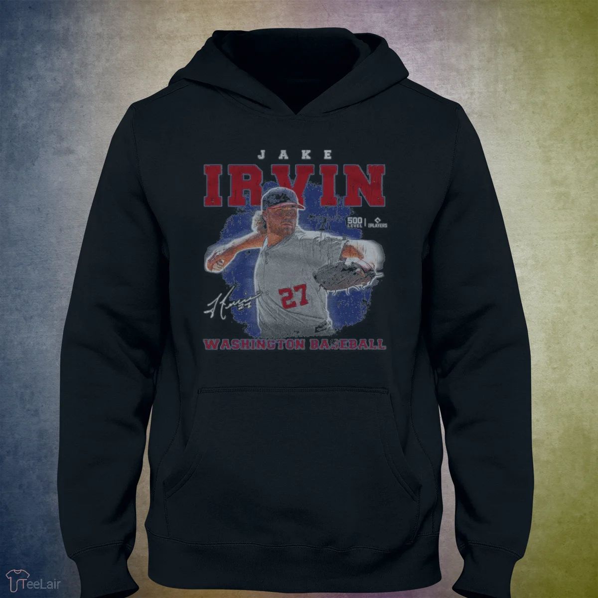 Jake Irvin Washington Stacked WHT Shirt