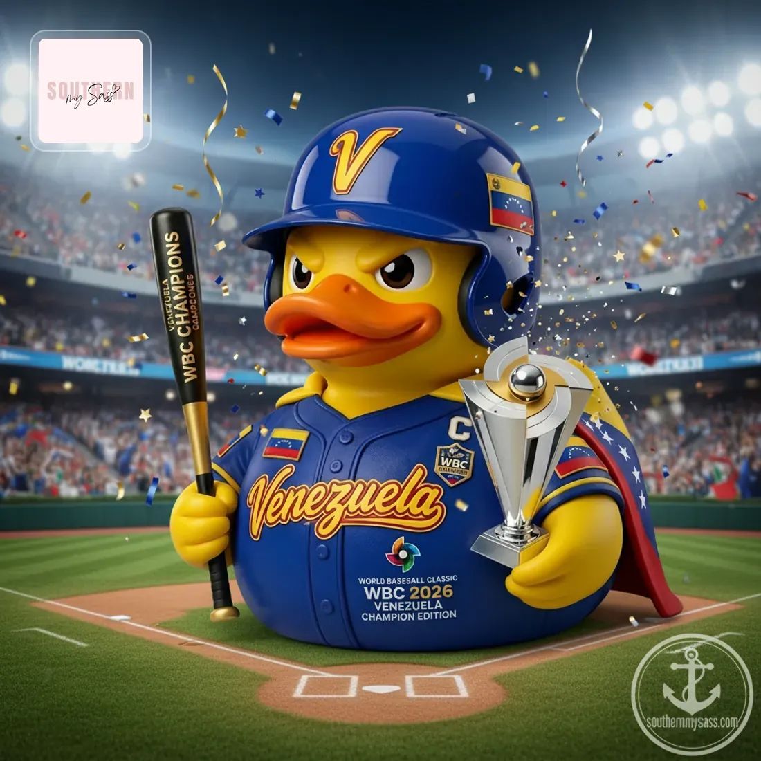 Venezuela WBC 2026 Champion Edition Rubber Duck