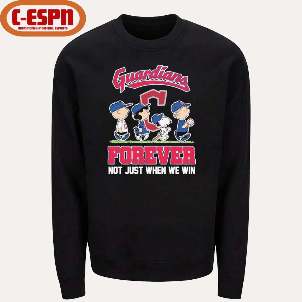 The Peanuts Characters Forever X Cleveland Guardians Shirt
