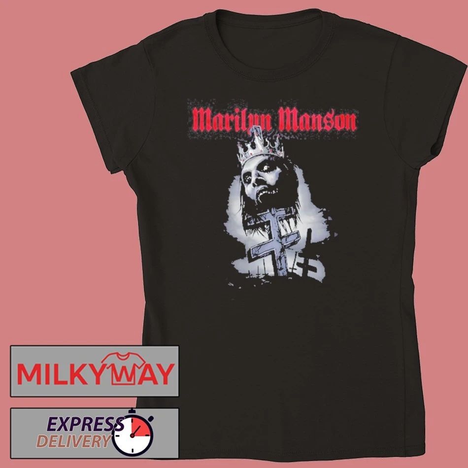 Marilyn Manson Impaled Double Cross Black shirt