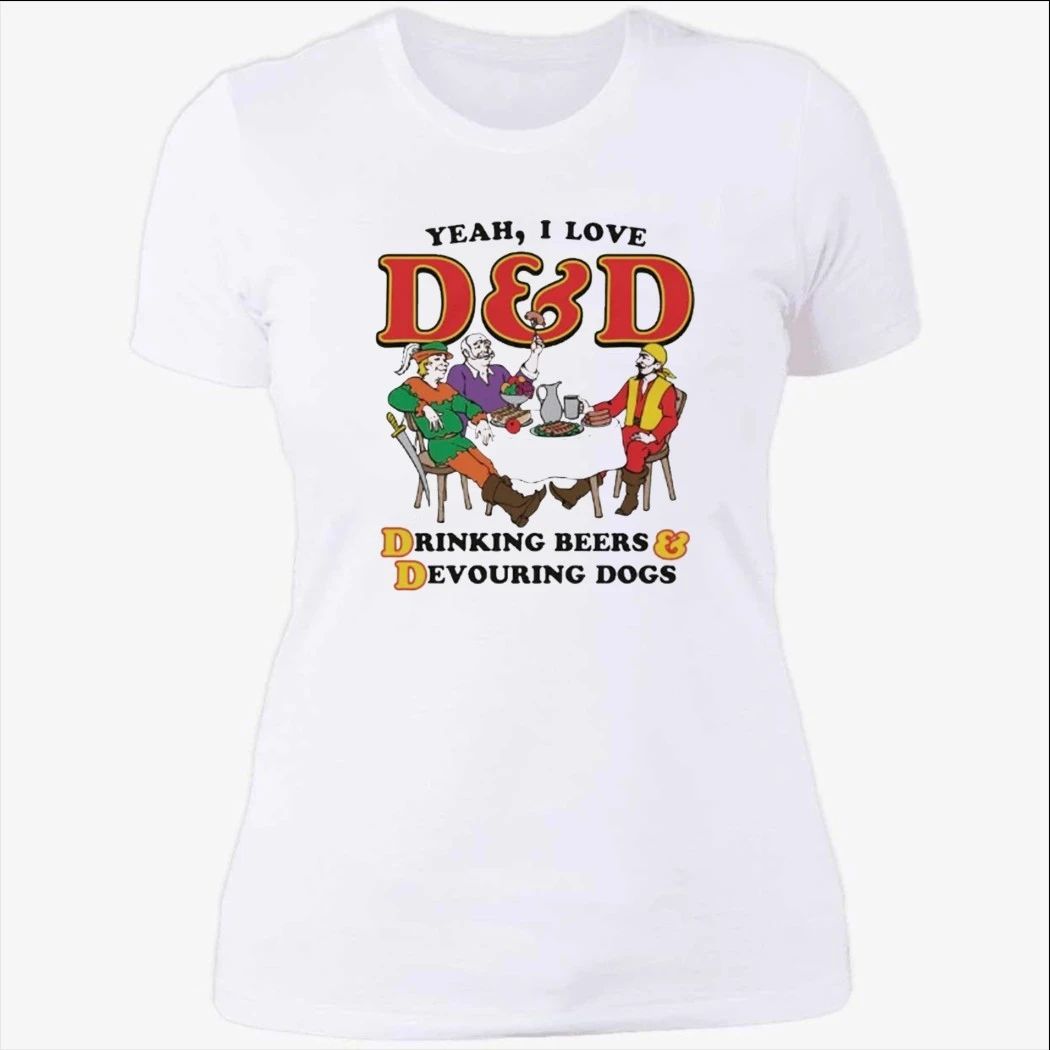 Yeah, I Love DnD, Drinking Beers & Devouring Dogs Shirt