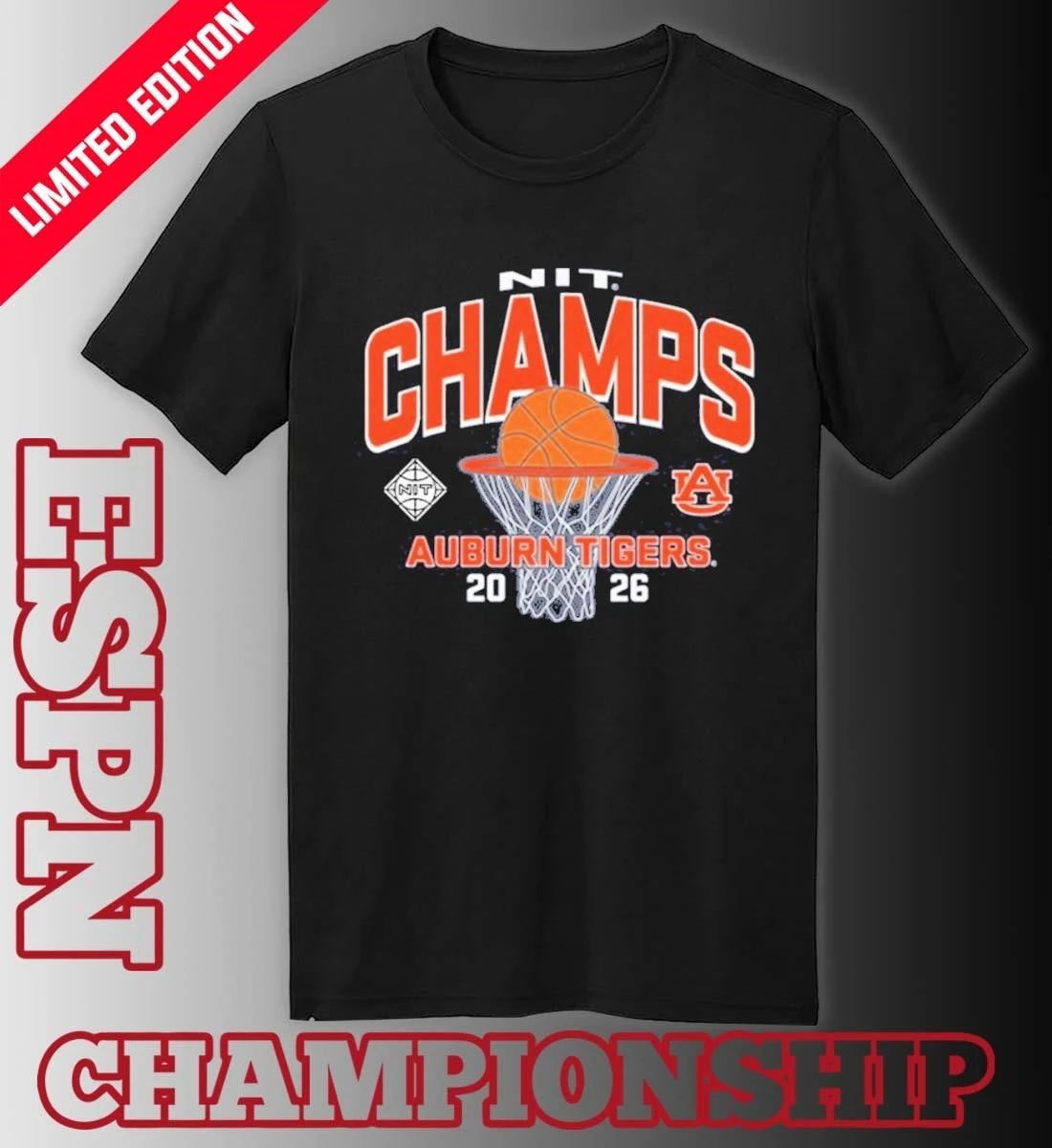 Auburn Tigers 2026 Men’s Basketball NIT Champions Shirt