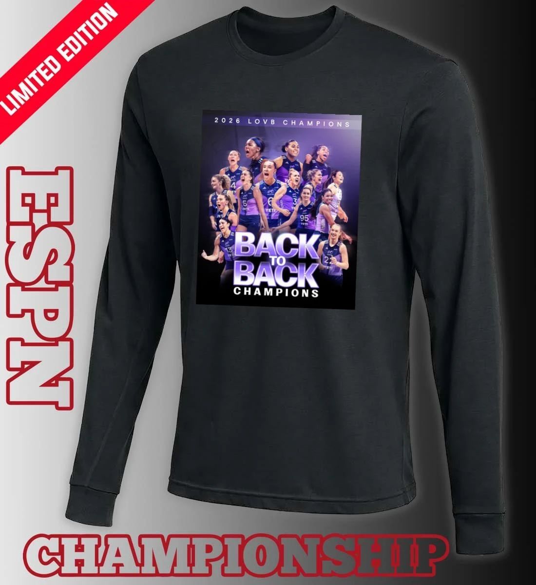 LOVB Austin Back 2 Back League One Volleyball Champions Shirt