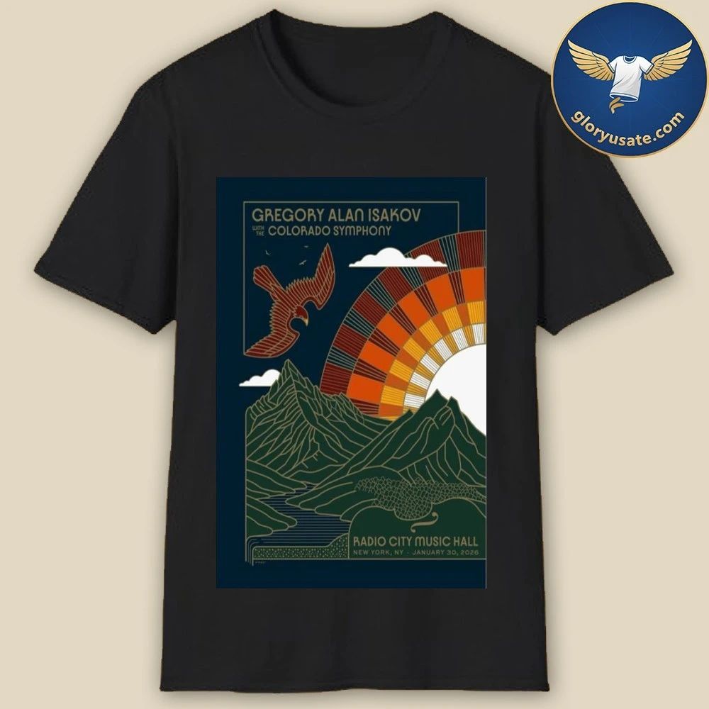 Gregory Alan Isakov New York January 30 2026 Concert Poster Shirt