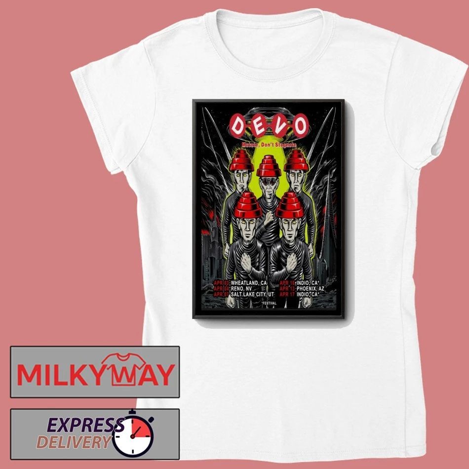 Devo April 2026 Tour Poster shirt