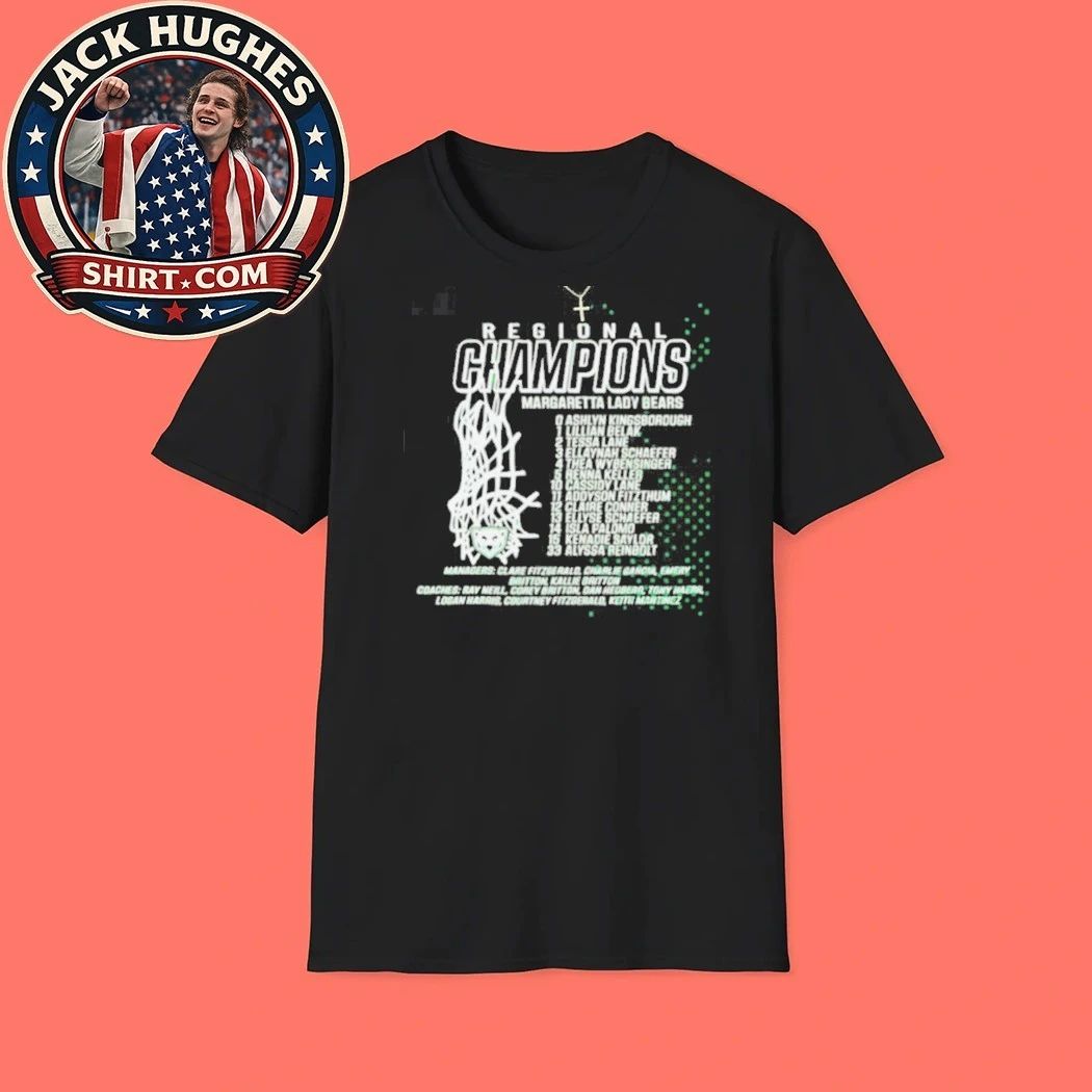 Original Margaretta Lady Bears Regional Champions Basketball Roster Shirt