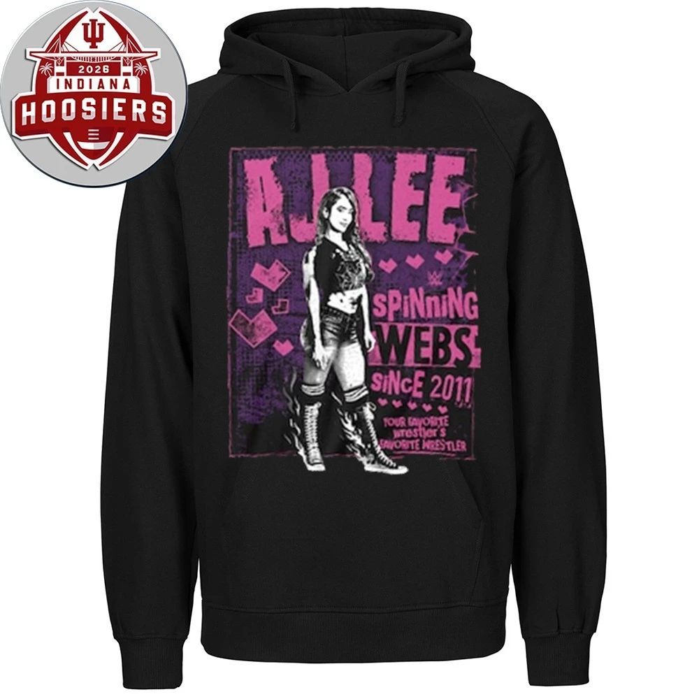 Men’s Black AJ Lee Spinning Webs Since 2011 T-Shirt