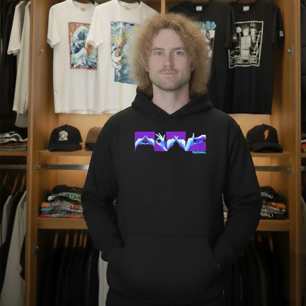 Vintage PlayStation Hand Symbols Shirt