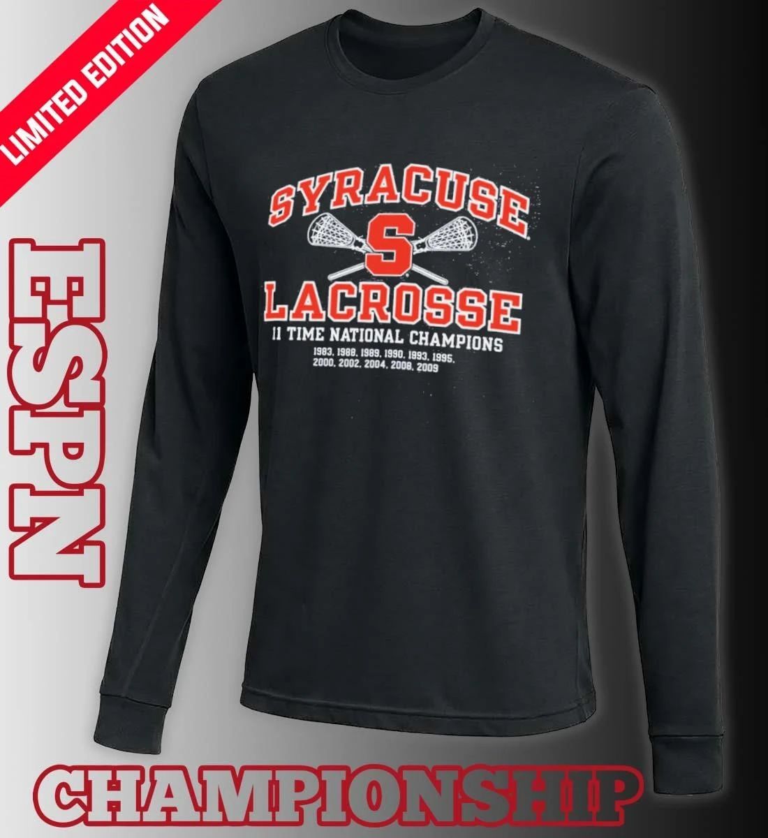 Syracuse Lacrosse 11 Time National Champions Shirt