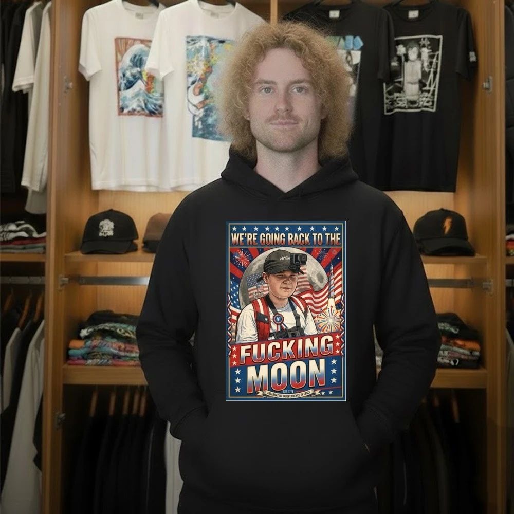 We’re Going Back To The Fucking Moon 4th of july Shirt