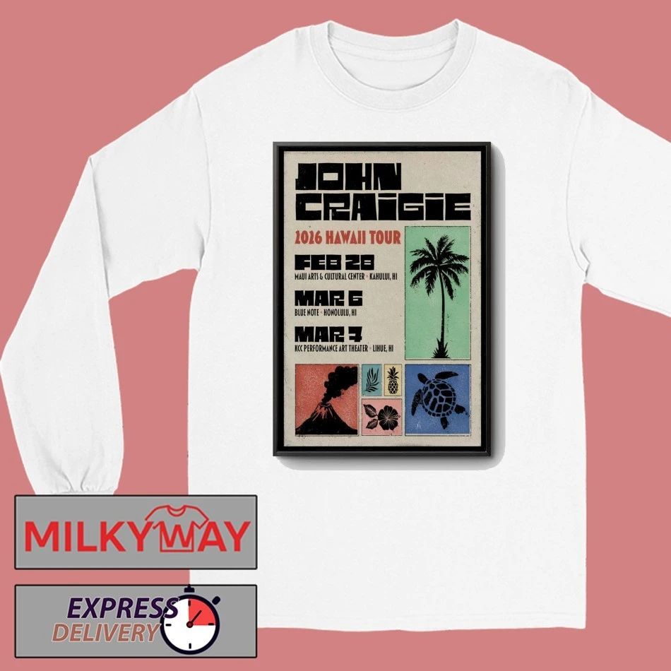 John Craigie Hawaii 2026 Shows Poster shirt