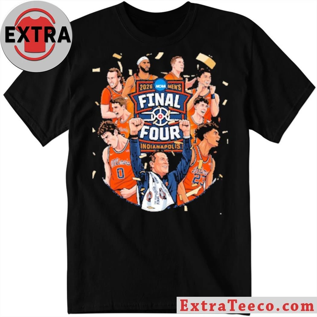 Illini Final Team 2026 Men’s Final Four Indianapolis Graphic T-Shirt