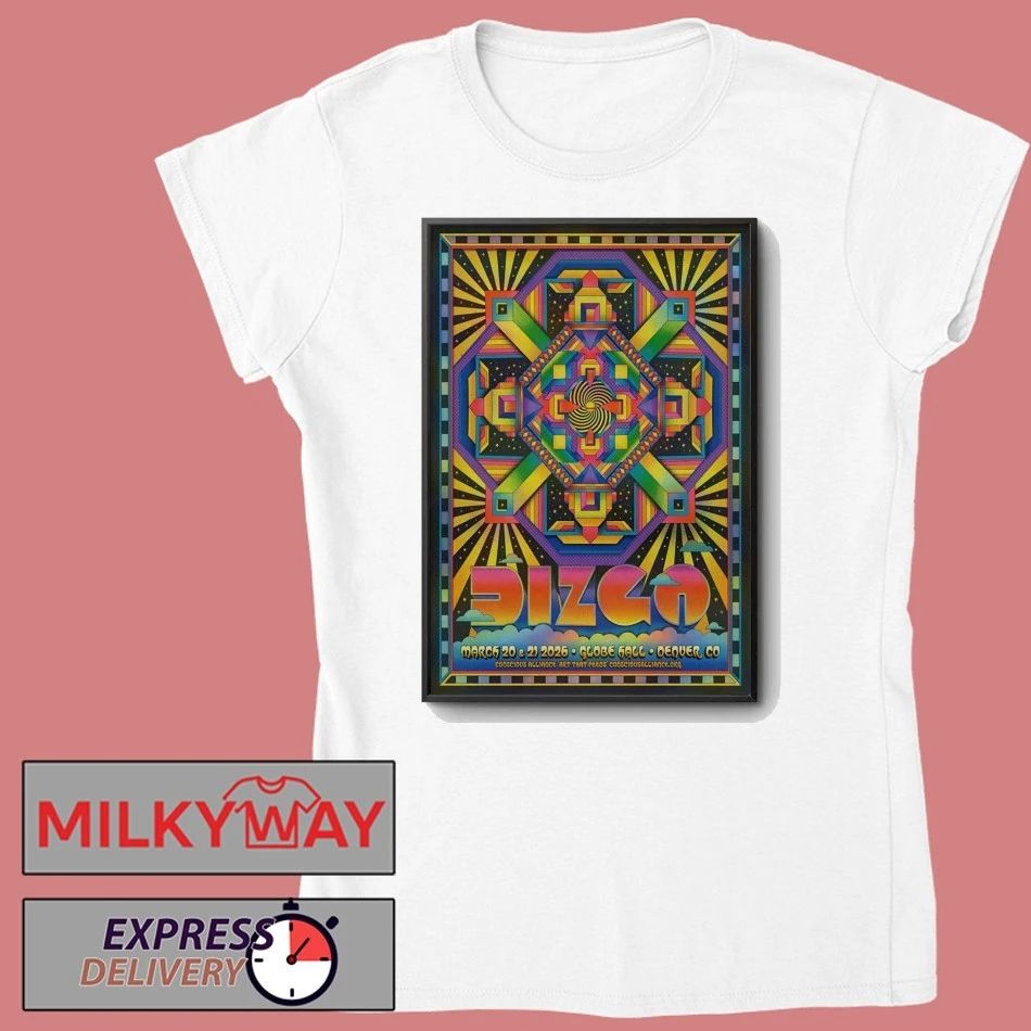 Dizgo 3 20-3 21 2026 Globe Hall in Denver CO Poster shirt