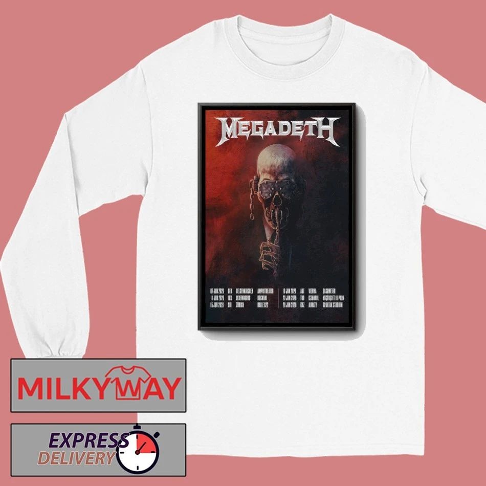 Megadeth June 2026 Tour Poster shirt