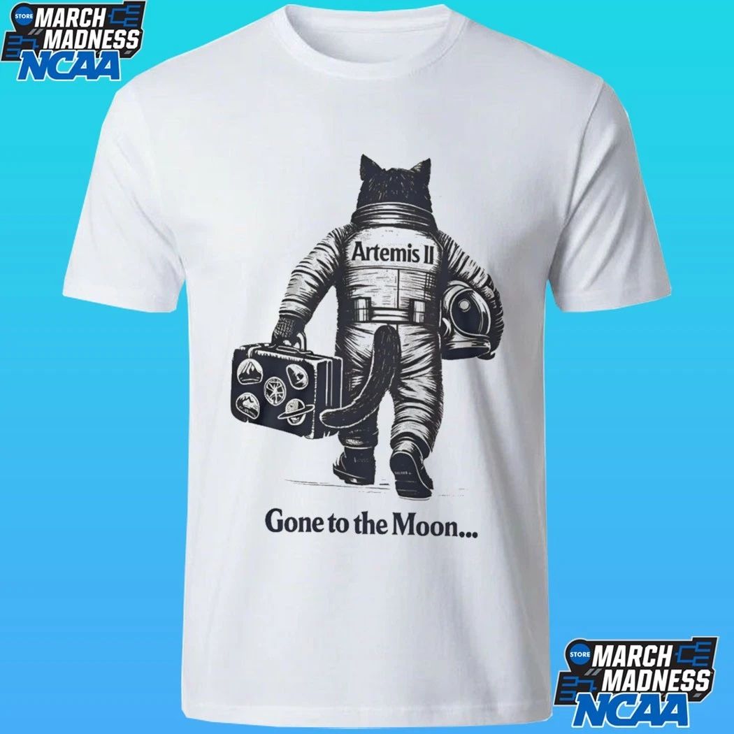 Artemis II Gone To The Moon Mission Cat Astronaut Shirt