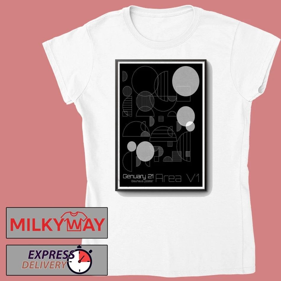 Genuary 21 Bauhaus Area V1 Poster shirt