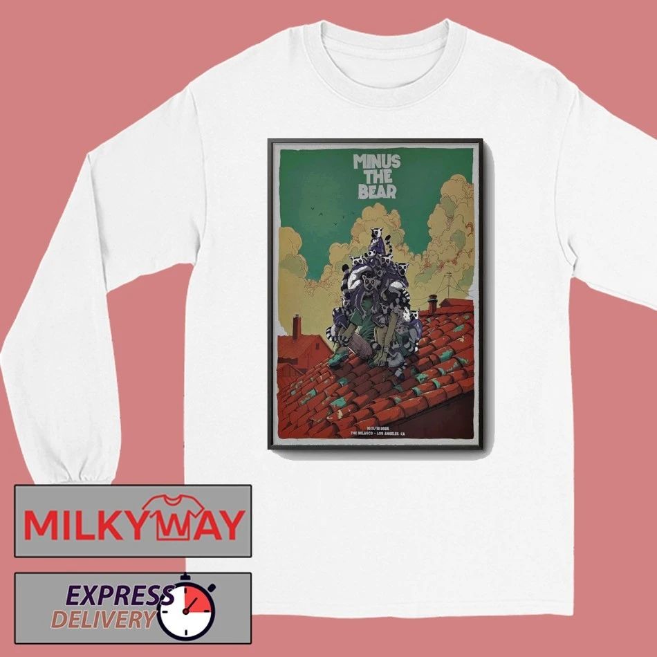 Minus The Bear Los Angeles CA, October 11-12 2025 Poster shirt
